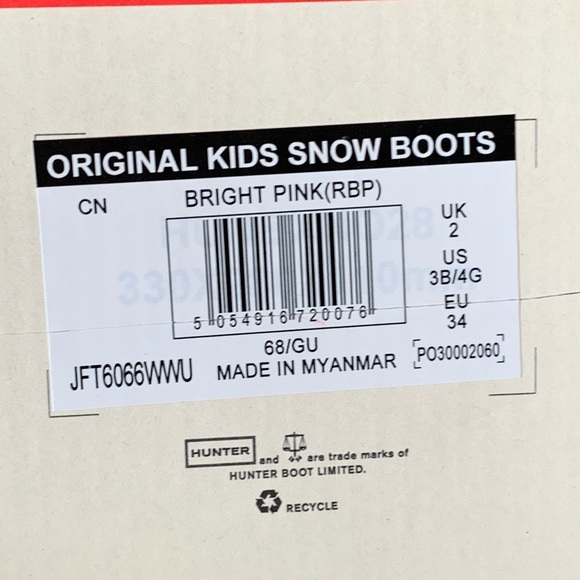 Youth Sz 3 Hunter Snow Boots, brand new! - Picture 4 of 5
